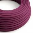 Fil Électrique Rond Gaine De Tissu De Couleur Coton Tissu Uni Marc De Raisin RC32