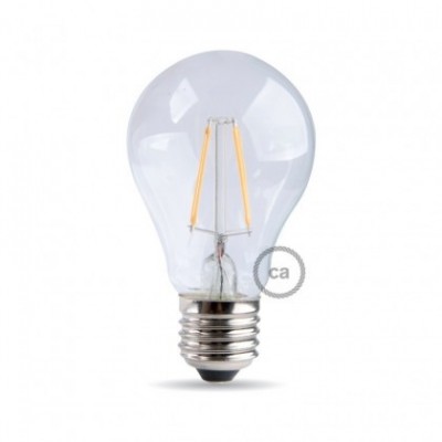 Tropfenförmige Filament LED Glühbirne 6.5W E27 klar