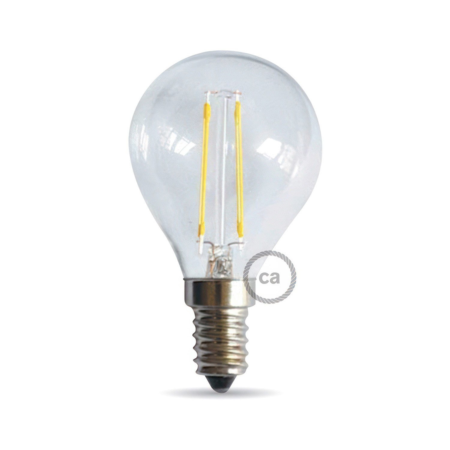 Lampadina filamento Led Sfera 4W E14 Chiara