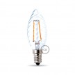 Spiralförmige Filament LED Glühbirne 4W E14 klar
