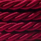 Corde XL, câble électrique 3x0,75. Revêtement en tissu bordeaux foncé brillant. Diamètre 16mm.