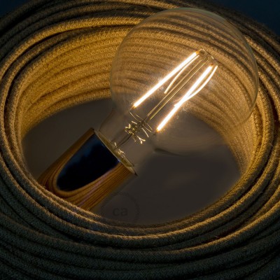 Lampadina led Globo G95 Vintage filamento lungo luce calda 2200K