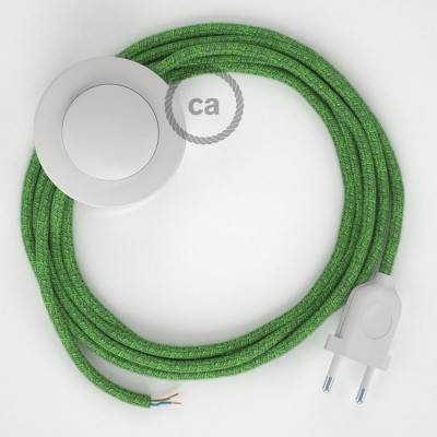 Cordon pour lampadaire, câble RX08 Coton Bronte 3 m. Choisissez la couleur de la fiche et de l'interrupteur!
