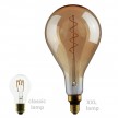 XXL LED-Glühbirne gold - Birne A165 Curved Doppelspirale Filament - 5W E27 dimmbar 2000K