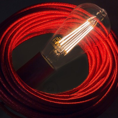 Lampadina Trasparente LED Edison ST64 Filamento Lungo 7,5W E27 Decorativa Vintage Dimmerabile 2200K