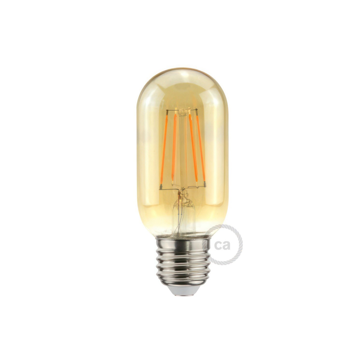 LED Glühbirne gold ovalförmig T45 5W E27 dimmbar 2000K