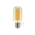 Lampadina Dorata Valvola LED T45 5W E27 Dimmerabile 2000K