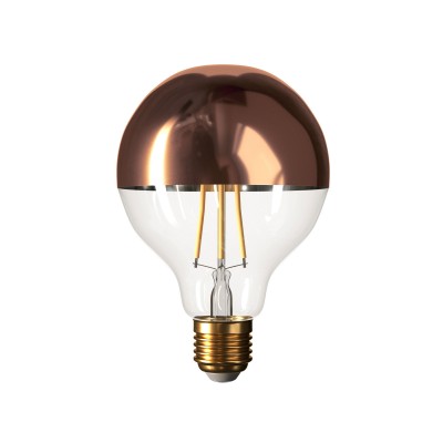 Ampoule LED Globe G95 Demi Sphère Cuivrée 7W E27 Dimmable 2700K