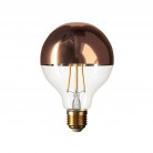 Ampoule LED Globe G95 Demi Sphère Cuivrée 7W E27 Dimmable 2700K
