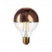 Ampoule LED Globe G95 Demi Sphère Cuivrée 7W E27 Dimmable 2700K
