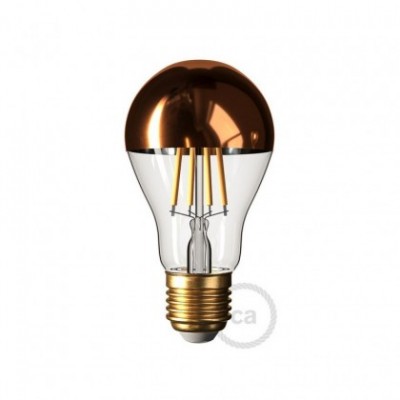 Ampoule LED Goutte A60 Demi Sphère Cuivrée 7W E27 Dimmable 2700K