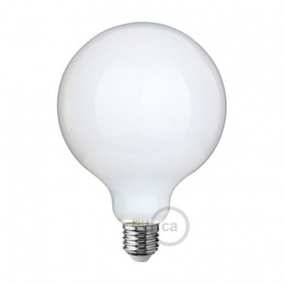 Lampadina Milky LED Globo G125 7W E27 Dimmerabile 2700K