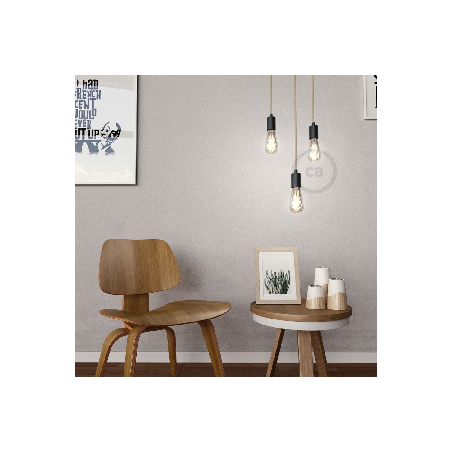 Lampadina Smoky LED Edison ST64 Filamento Curvo a Doppio Loop 5W E27 Dimmerabile 1800K