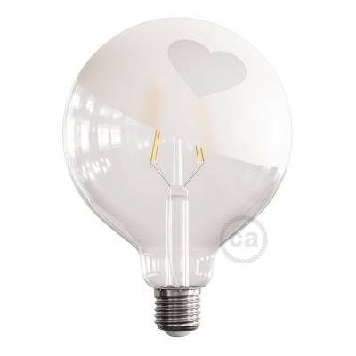 LED-Glühbirne Globo G125 kurze Filament Linie Tattoo Lamp® Modell Cuore 4W E27 2700K