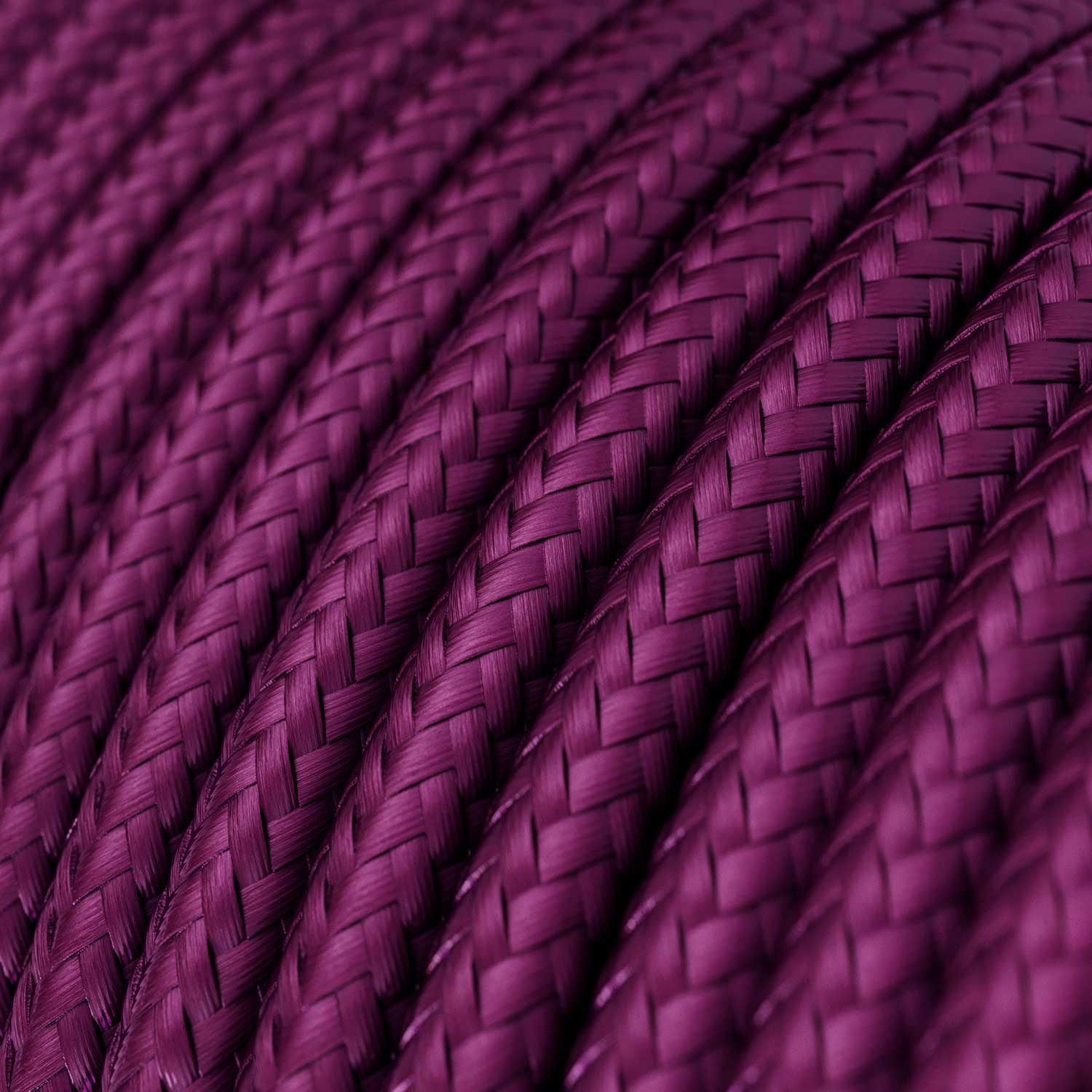 Elektrisches Kabel rund überzogen mit Seideneffekt Violet RM35