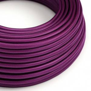 Elektrisches Kabel rund überzogen mit Seideneffekt Violet RM35