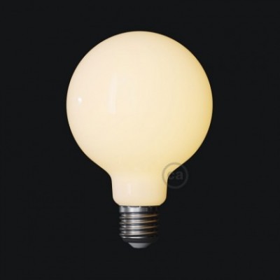 Ampoule LED blanc lait - Globe G95 - 7.5W E27 Dimmable 2700K