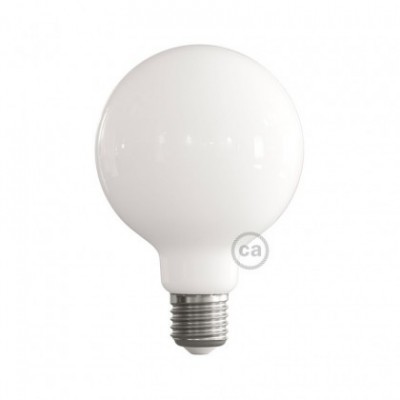 Lampadina LED Globo G95 vetro Milky 7,5W E27 Dimmerabile 2700K