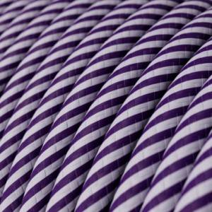 Câble Vertigo rond HD avec tissage classique Lila et Mauve Foncé ERM52