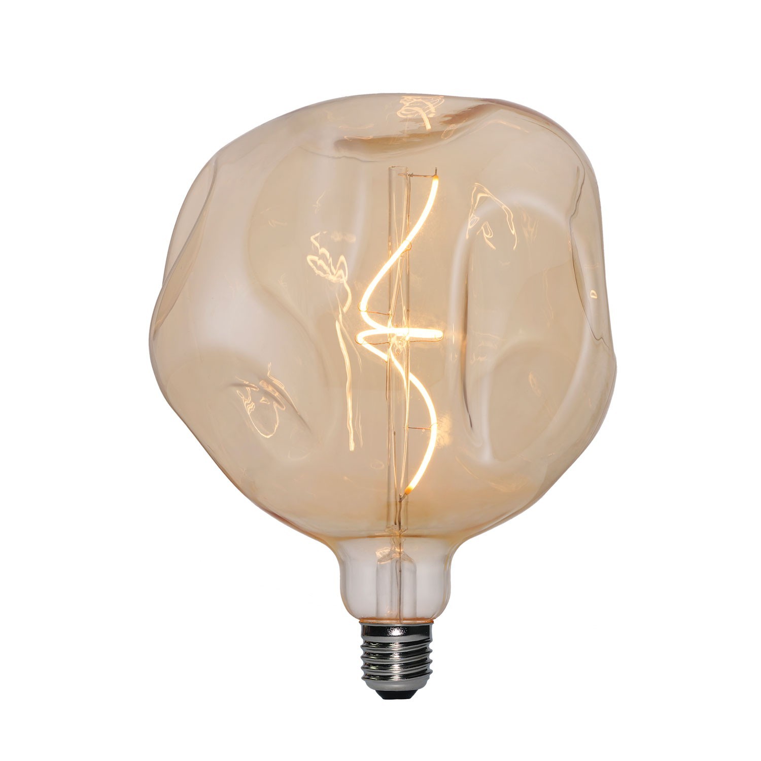 Ampoule led de 8 watt globe Ø 95 mm dimmable en suspension, 2 m de câble  noir - VINTAGE LED PRO