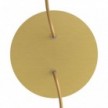 Rundes 2-Loch und 4 Seitenlöchern Lampenbaldachin, Rose-One-Abdeckung, 200 mm Durchmesser