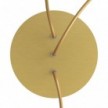 Rundes 3 Inline-Löcher und 4 Seitenlöchern Lampenbaldachin, Rose-One-Abdeckung, 200 mm Durchmesser