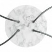 Rosone Rose-One rotondo, diametro 200 mm con 4 fori e 4 fori laterali