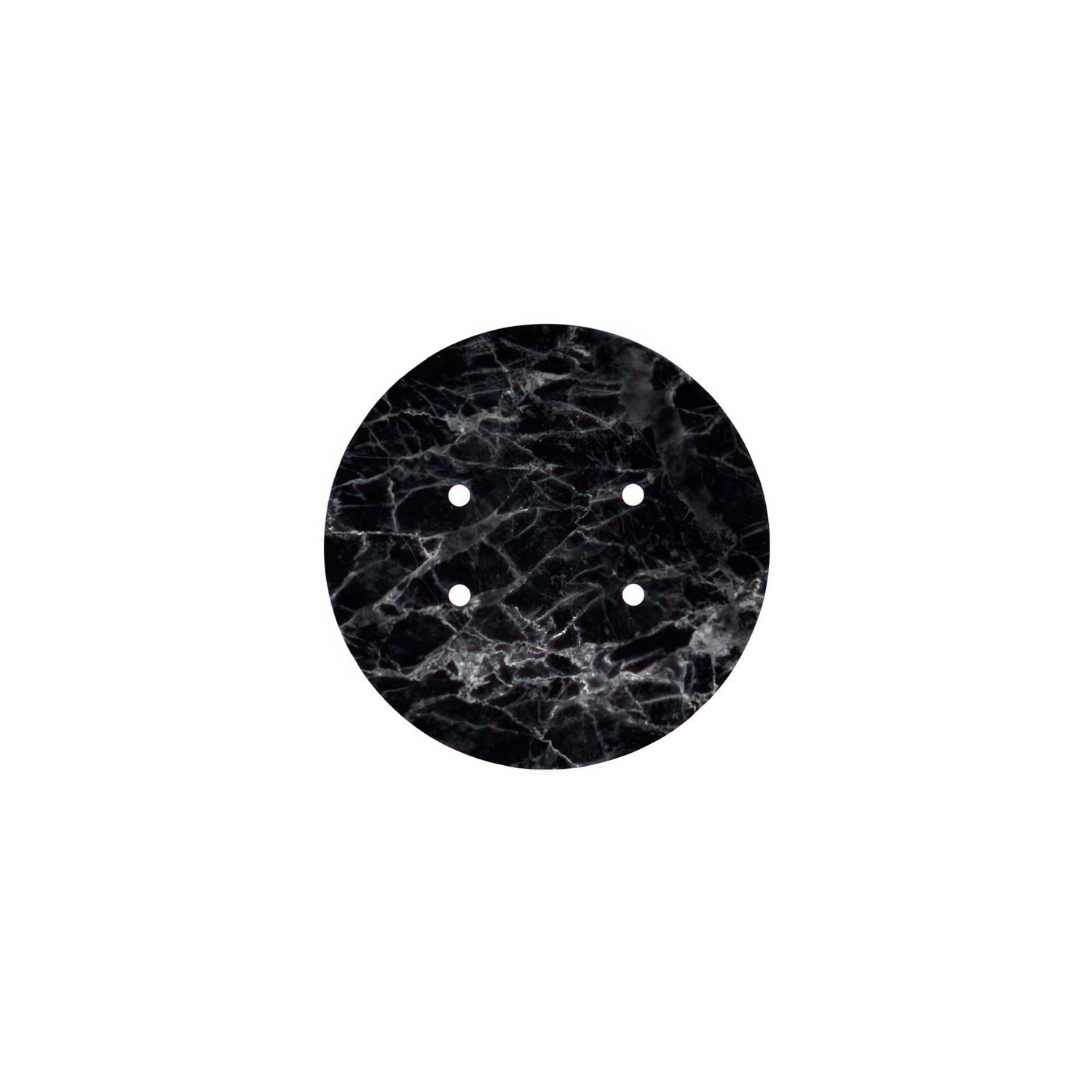 Rundes 4-Loch und 4 Seitenlöchern Lampenbaldachin, Rose-One-Abdeckung, 200 mm Durchmesser