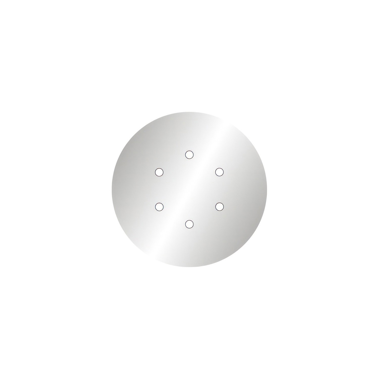 Rosace Rose-One rond de 200 mm de diamètre avec 6 trous et 4 trous latéraux