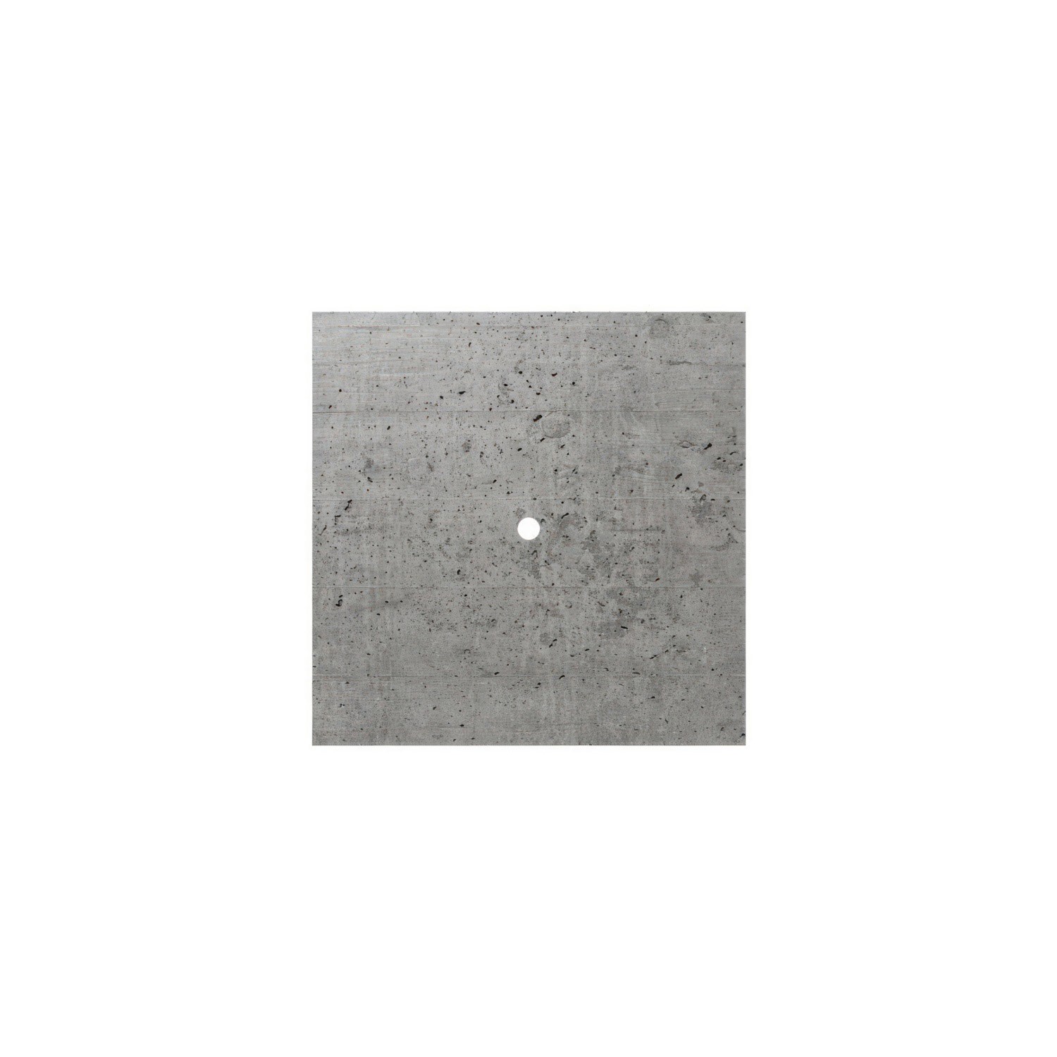 Rosace Rose-One carré de 200 mm avec 1 trou et 4 trous latéraux