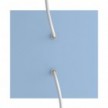 Quadratisches 2-Loch und 4 Seitenlöchern Lampenbaldachin, Rose-One-Abdeckung, 200 mm