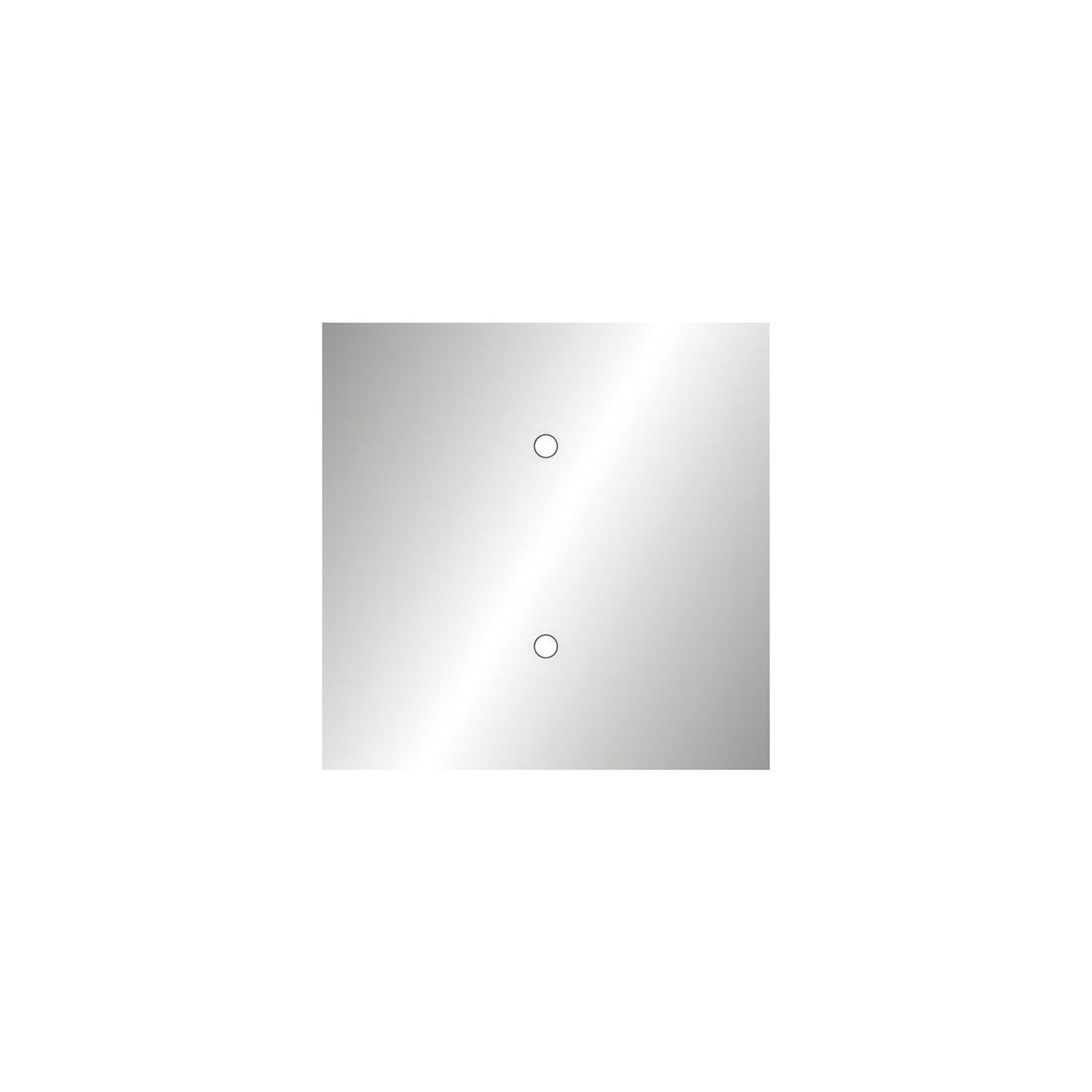 Quadratisches 2-Loch und 4 Seitenlöchern Lampenbaldachin, Rose-One-Abdeckung, 200 mm
