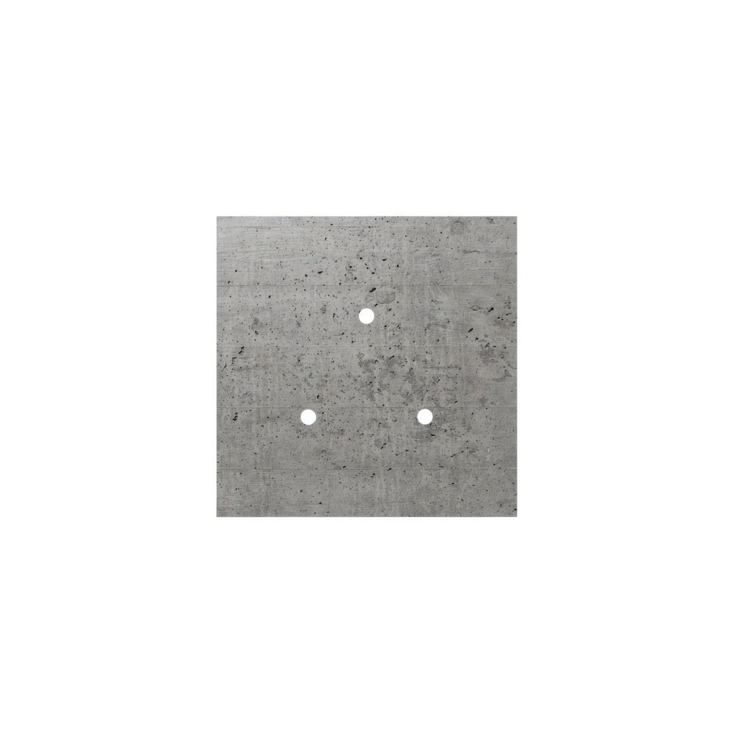 Rosace Rose-One carré de 200 mm avec 3 trous et 4 trous latéraux