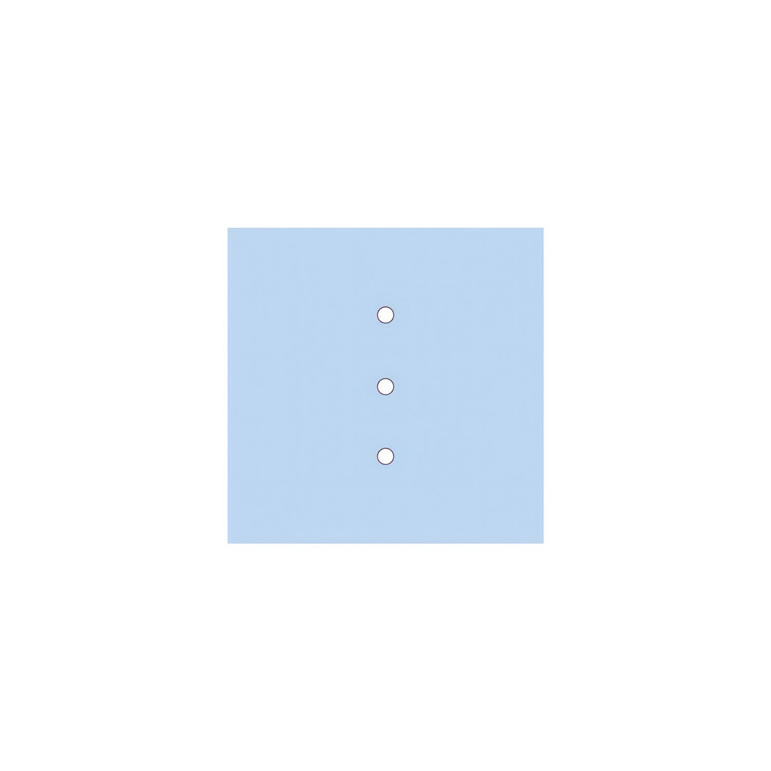 Rosace Rose-One carré de 200 mm avec 3 trous alignés et 4 trous latéraux