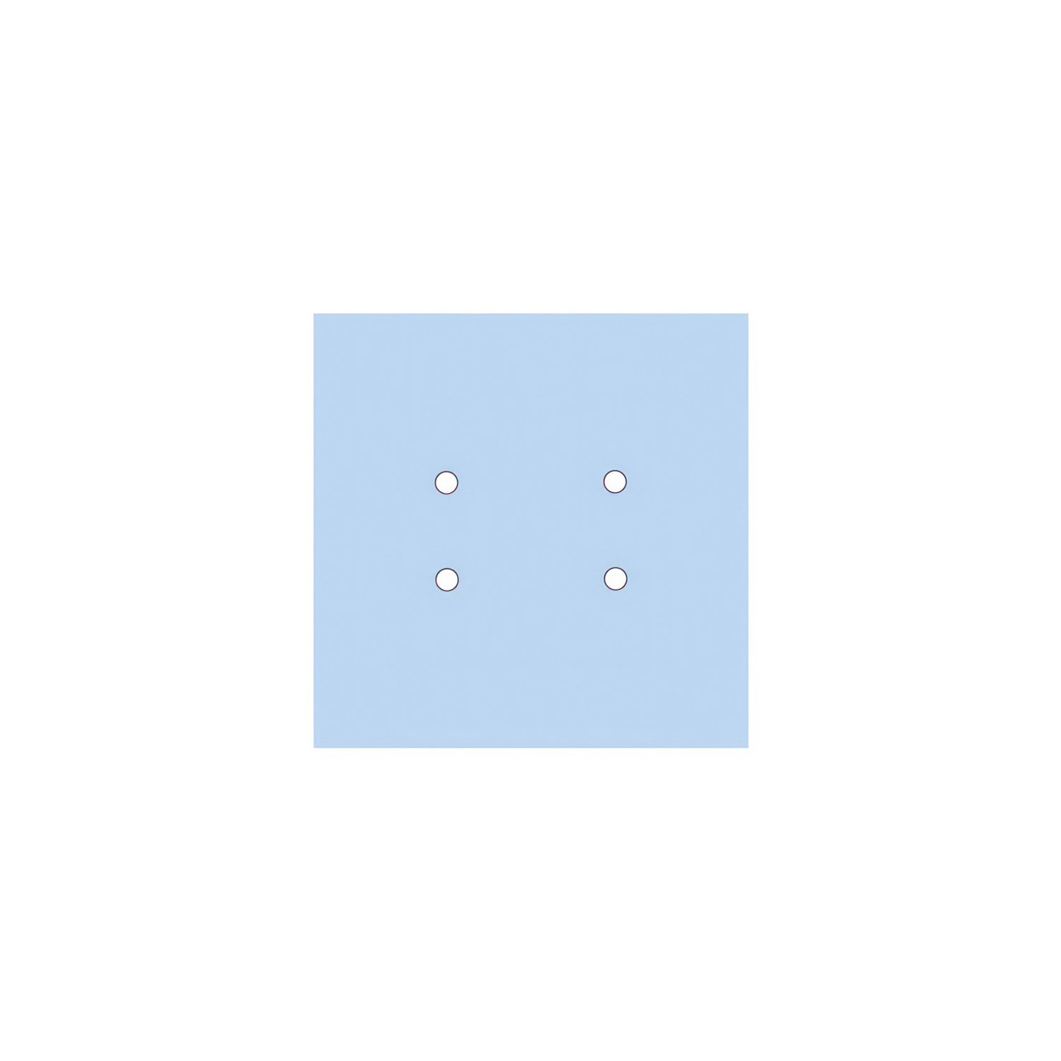Rosace Rose-One carré de 200 mm avec 4 trous et 4 trous latéraux
