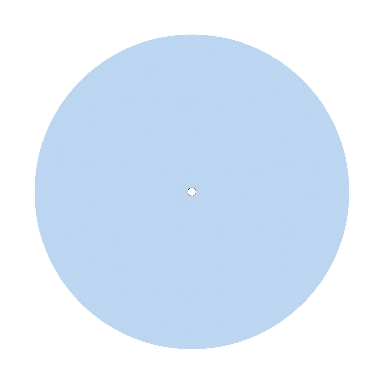 Rosace XXL Rose-One rond de 400 mm de diamètre avec 1 trou et 4 trous latéraux