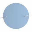 Rosace XXL Rose-One rond de 400 mm de diamètre avec 2 trous et 4 trous latéraux