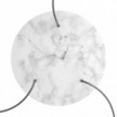 Rosace XXL Rose-One rond de 400 mm de diamètre avec 3 trous et 4 trous latéraux