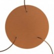 Rundes XXL 3-Loch und 4 Seitenlöchern Lampenbaldachin, Rose-One-Abdeckung, 400 mm Durchmesser