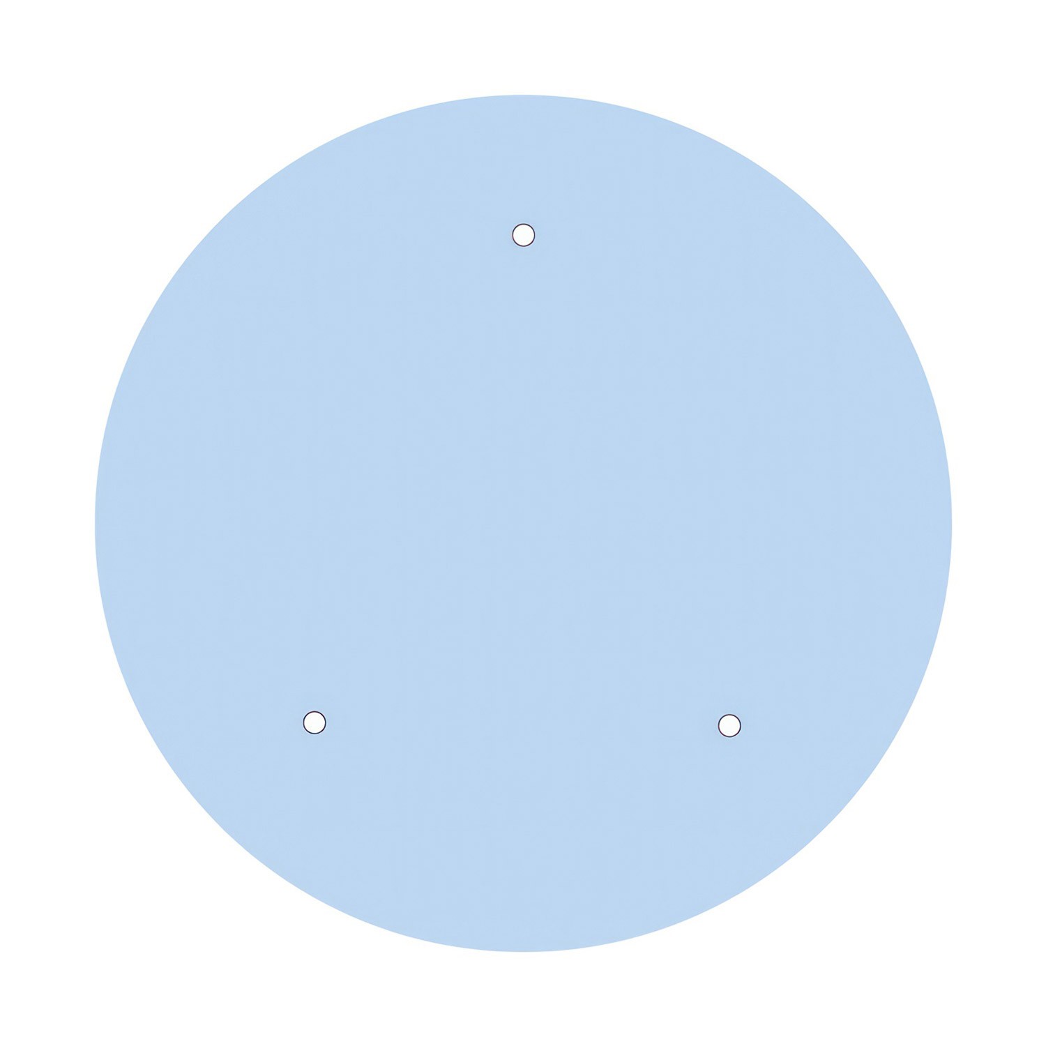 Rosace XXL Rose-One rond de 400 mm de diamètre avec 3 trous et 4 trous latéraux