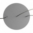 Rundes XXL 3 Inline-Löcher und 4 Seitenlöchern Lampenbaldachin, Rose-One-Abdeckung, 400 mm Durchmesser