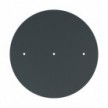 Rosace XXL Rose-One rond de 400 mm de diamètre avec 3 trous alignés et 4 trous latéraux