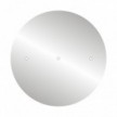 Rosace XXL Rose-One rond de 400 mm de diamètre avec 3 trous alignés et 4 trous latéraux