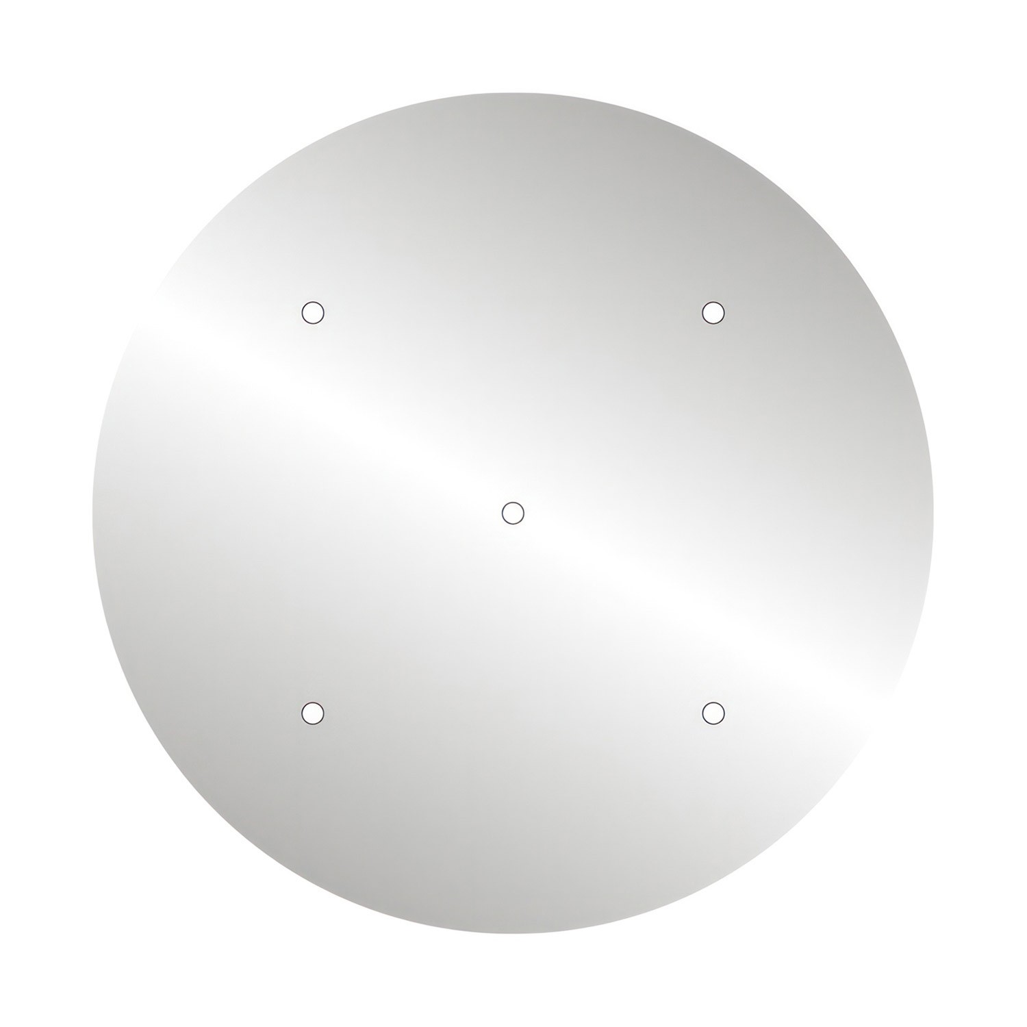 Rosace XXL Rose-One rond de 400 mm de diamètre avec 5 trous et 4 trous latéraux