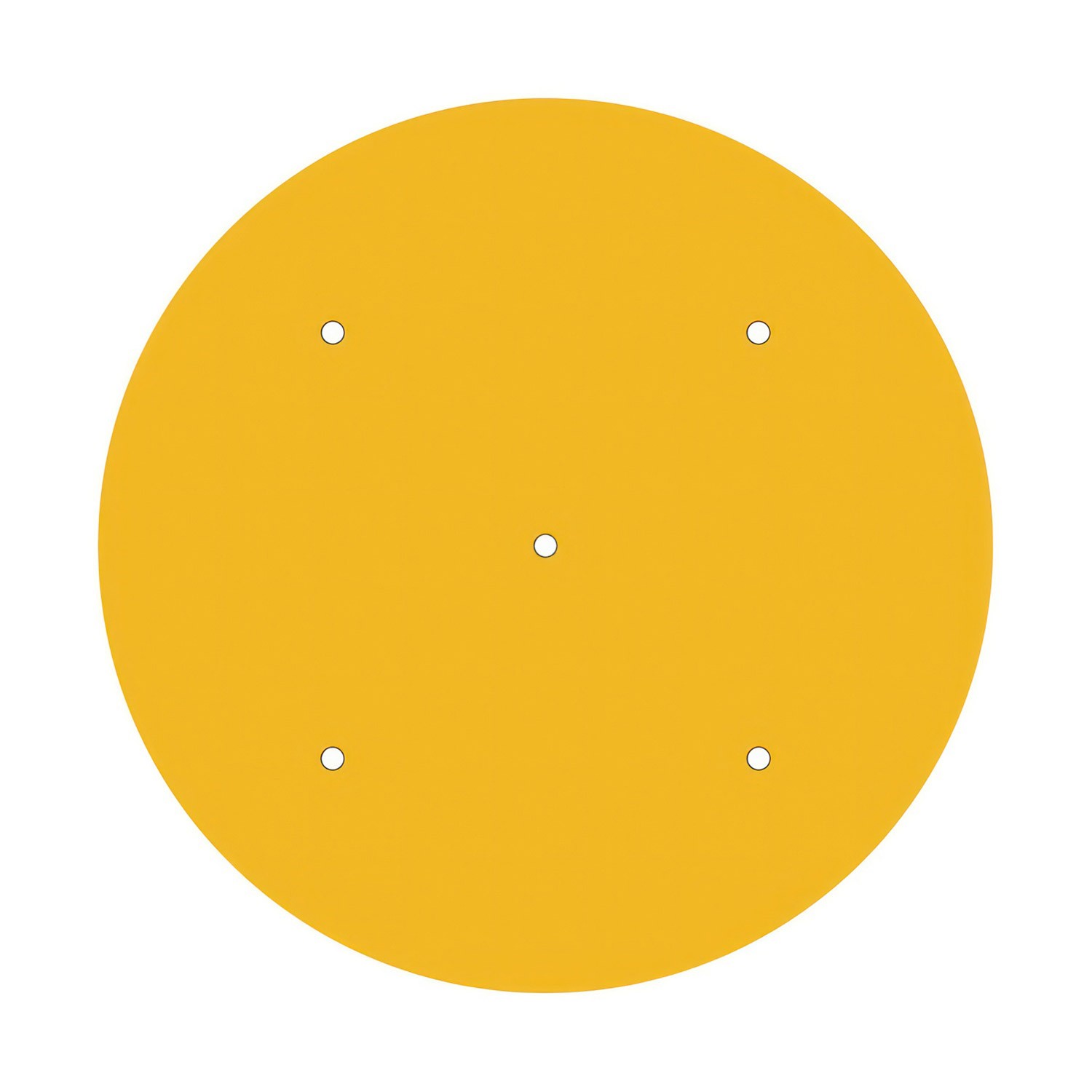 Rosace XXL Rose-One rond de 400 mm de diamètre avec 5 trous et 4 trous latéraux