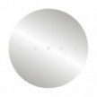 Rosace XXL Rose-One rond de 400 mm de diamètre avec 5 trous alignés et 4 trous latéraux