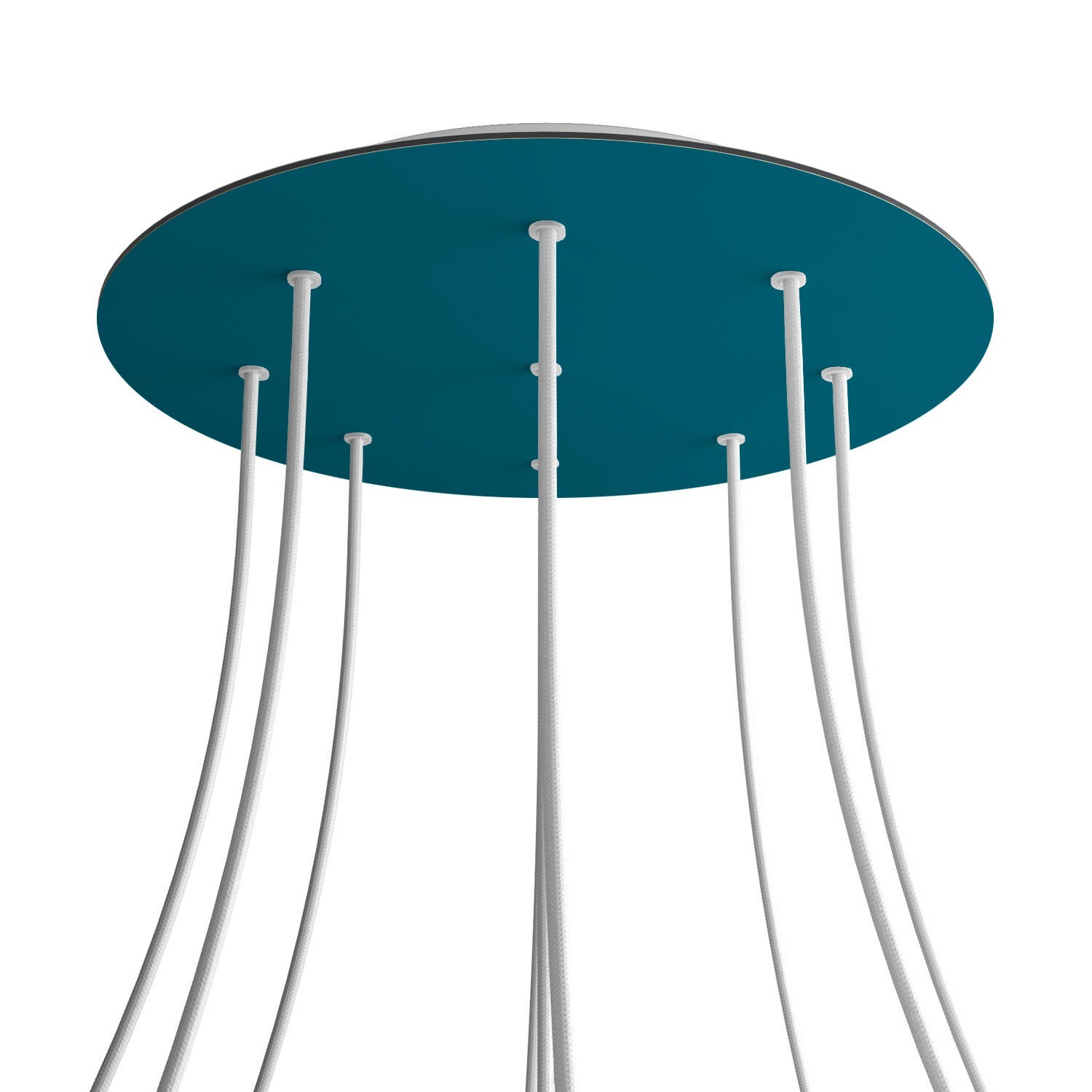 Rosace XXL Rose-One rond de 400 mm de diamètre avec 9 trous et 4 trous latéraux