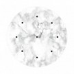 Rundes XXL 9-Loch und 4 Seitenlöchern Lampenbaldachin, Rose-One-Abdeckung, 400 mm Durchmesser