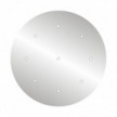 Rosace XXL Rose-One rond de 400 mm de diamètre avec 9 trous et 4 trous latéraux