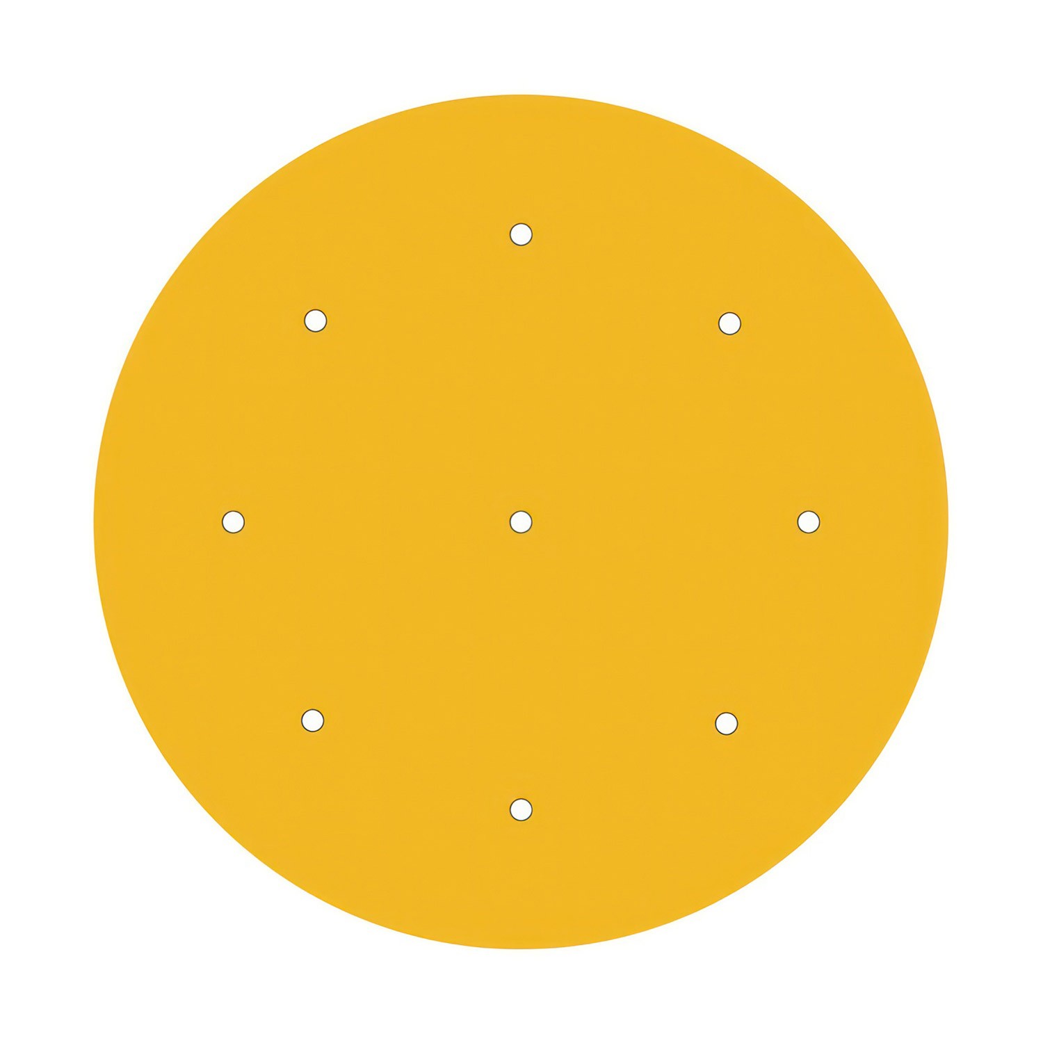 Rosace XXL Rose-One rond de 400 mm de diamètre avec 9 trous et 4 trous latéraux